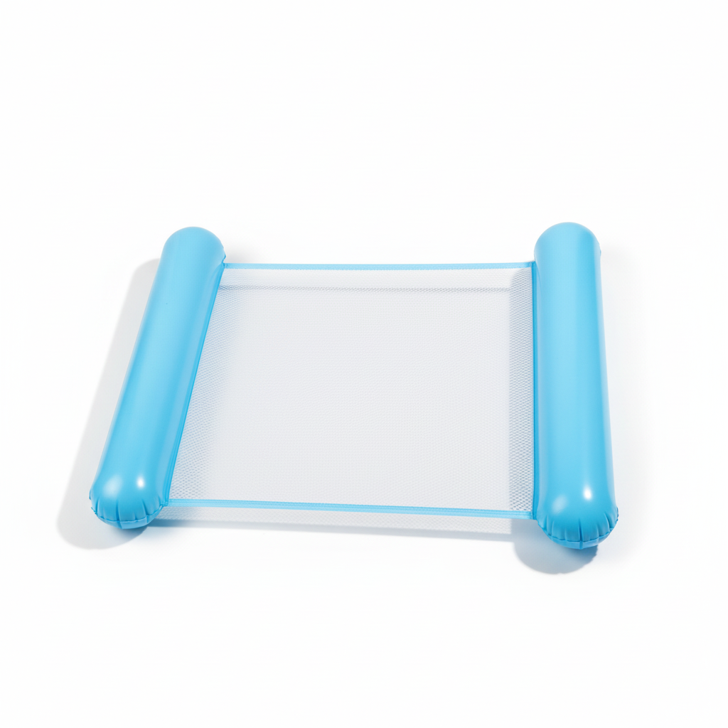 Rede insuflável para piscina — Espreguiçadeira flutuante com câmara de ar em PVC