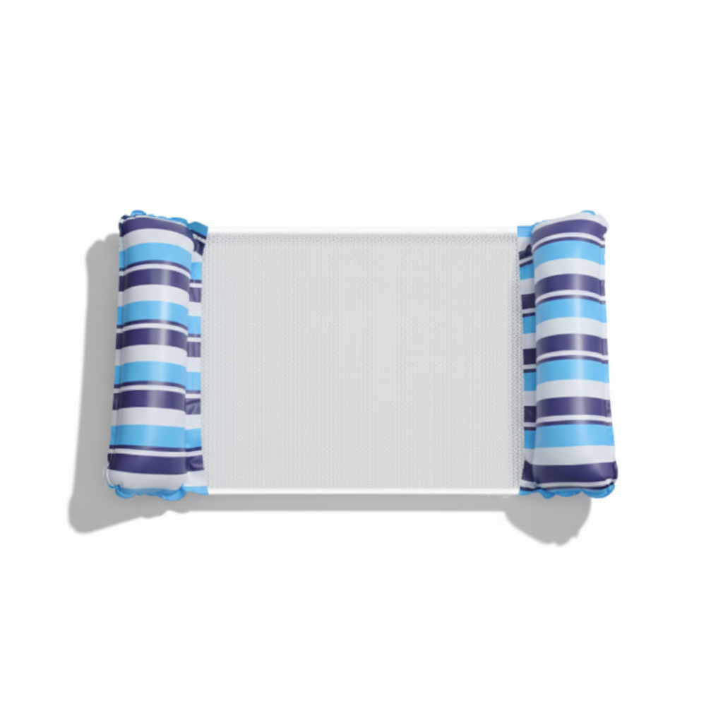 Rede insuflável para piscina — Espreguiçadeira flutuante com câmara de ar em PVC