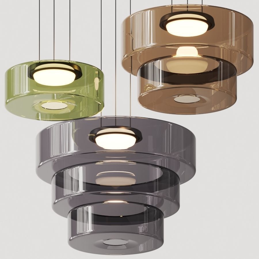 Glass Pendant Lamp | Bauhaus Style Hanging Light | Meowbutter