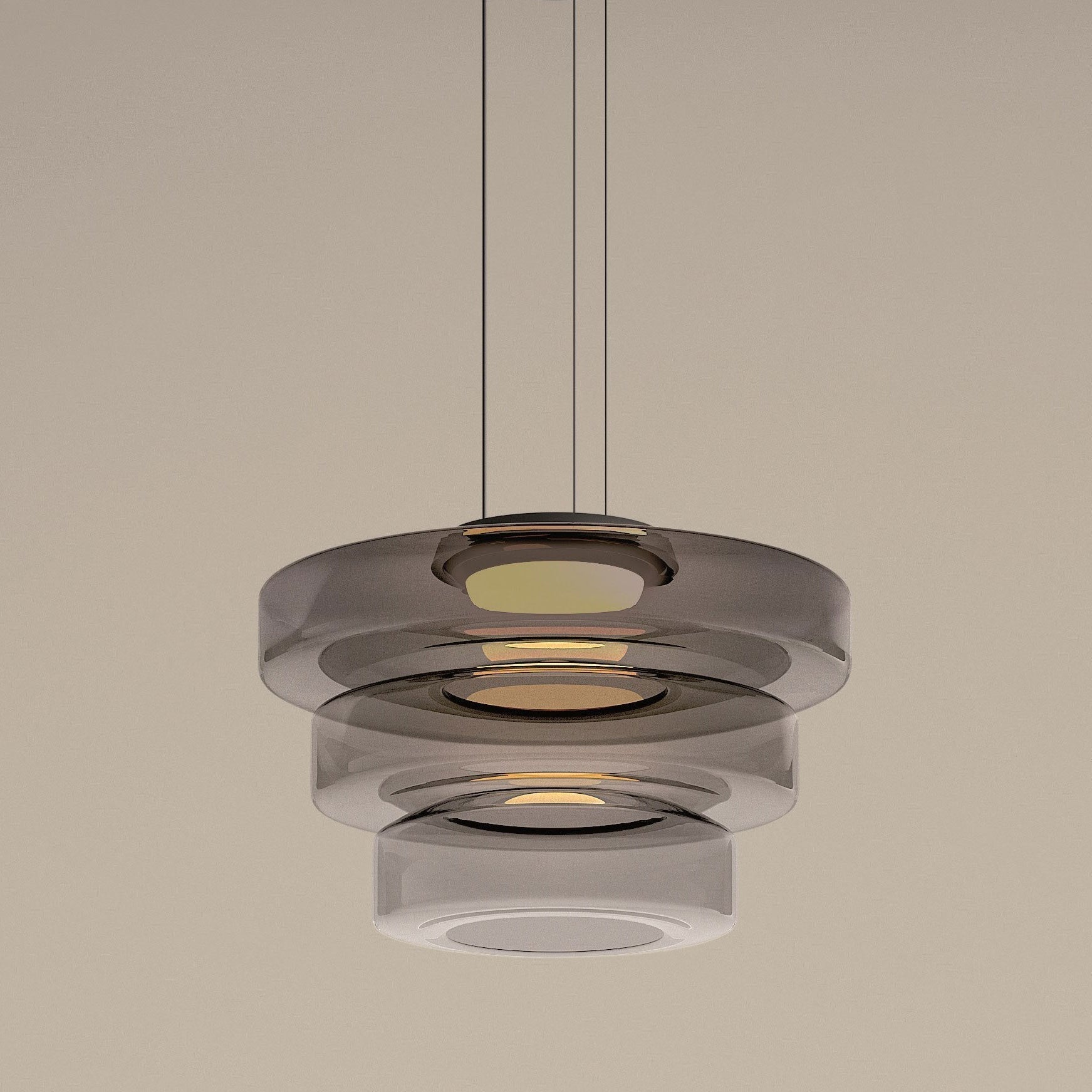 Glass Pendant Lamp | Bauhaus Style Hanging Light | Meowbutter