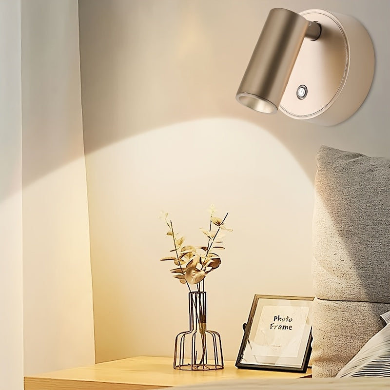 Wireless Magnetic Wall Light — USB Rechargeable, Touch Control Mount