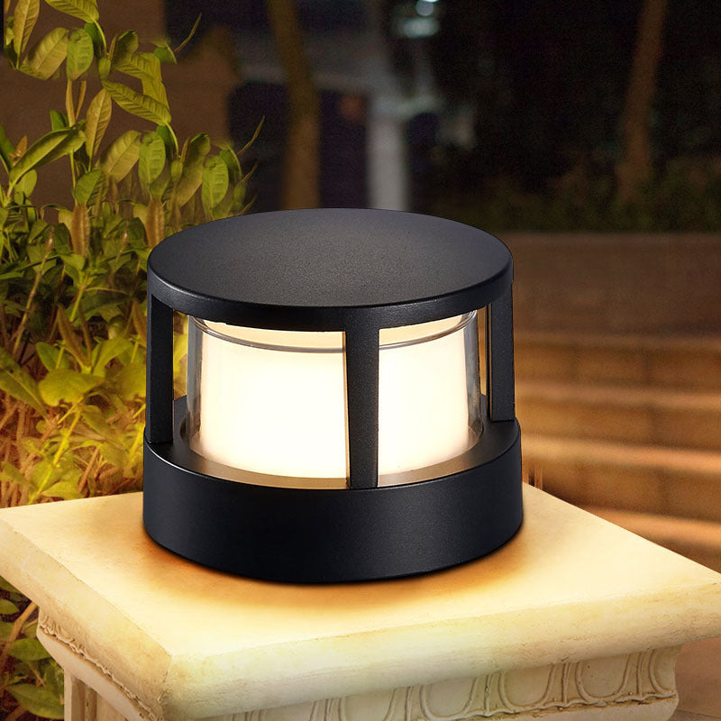 Lampada da prato esterna a LED con cilindro in alluminio impermeabile industriale | Meowbutter