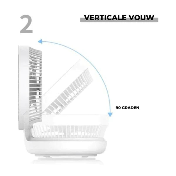 AirFlowPro portabel bordsfläkt — justerbar, tyst drift