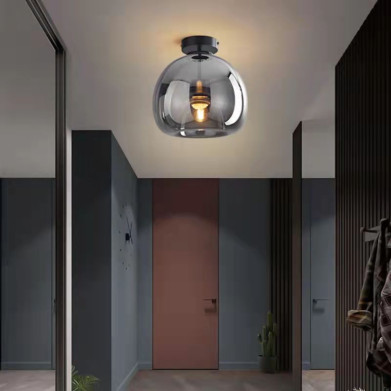 Nordic Glass Ball Ceiling Light | Semi-Flush Mount | Meowbutter
