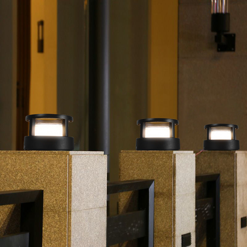 Lampada da prato esterna a LED con cilindro in alluminio impermeabile industriale | Meowbutter