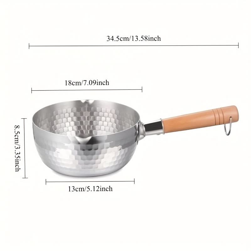 Elegant Stainless Steel Skillet for Versatile Cooking | meowbutter