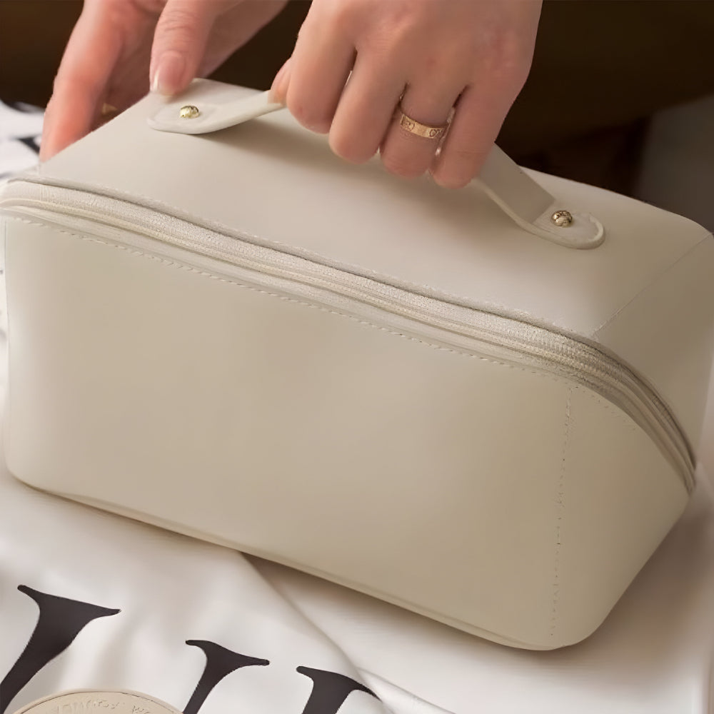Large Capacity PU Shell Makeup Bag Hard Cosmetic Case