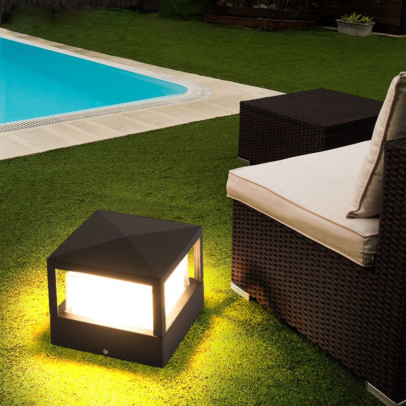 Lampada da prato esterna a LED con cilindro in alluminio impermeabile industriale | Meowbutter