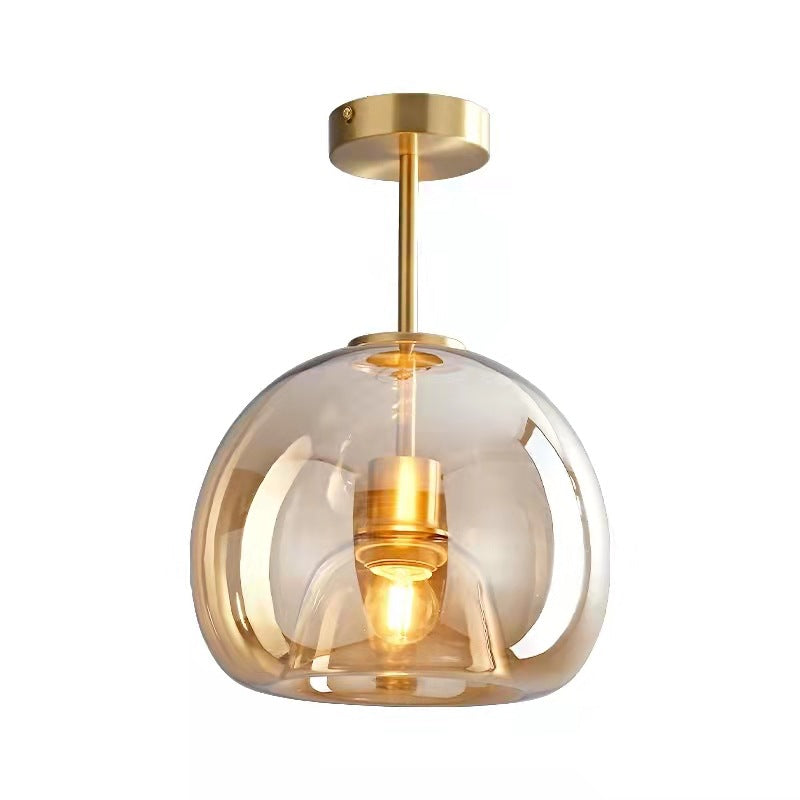 Nordic Glass Ball Ceiling Light | Semi-Flush Mount | Meowbutter