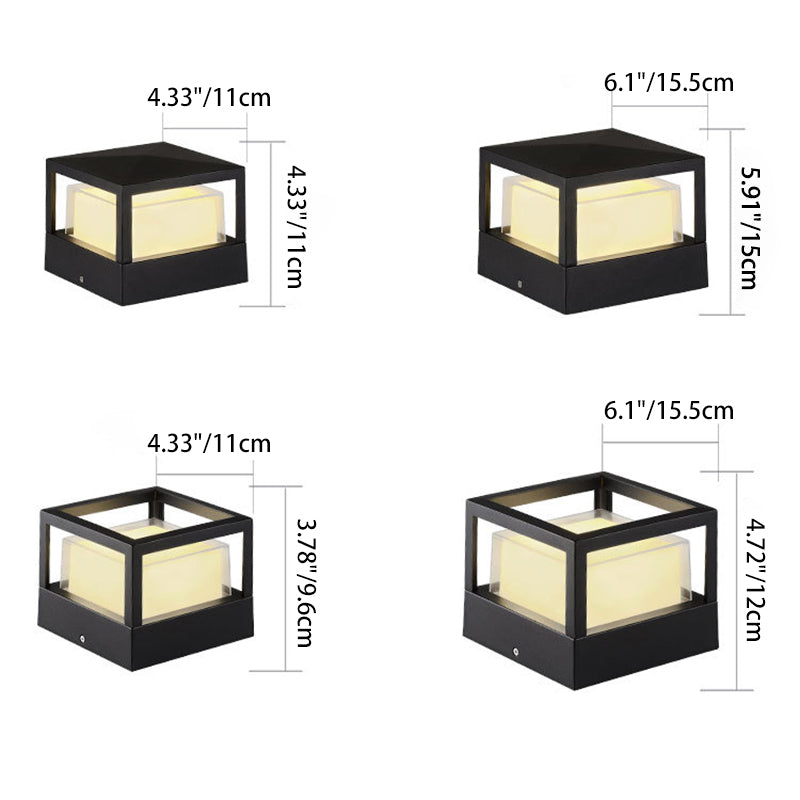 Lampada da prato esterna a LED con cilindro in alluminio impermeabile industriale | Meowbutter