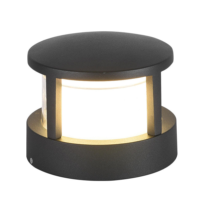 Lampada da prato esterna a LED con cilindro in alluminio impermeabile industriale | Meowbutter