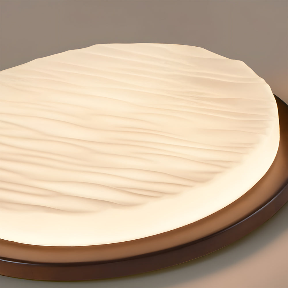 Lampa sufitowa LED w stylu art déco — żelazna rama, panel z akrylu o wysokiej przejrzystości