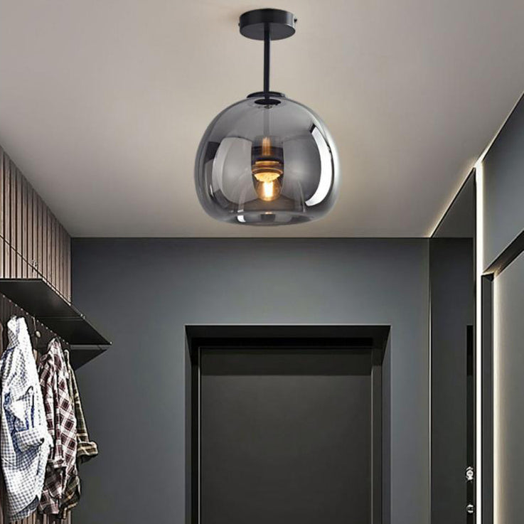Nordic Glass Ball Ceiling Light | Semi-Flush Mount | Meowbutter