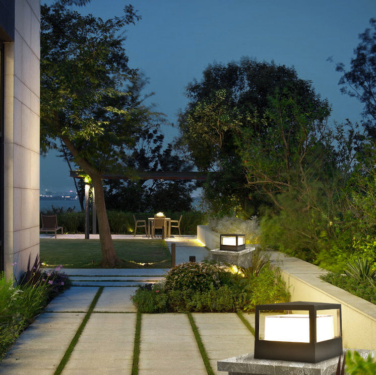 Lampada da prato esterna a LED con cilindro in alluminio impermeabile industriale | Meowbutter
