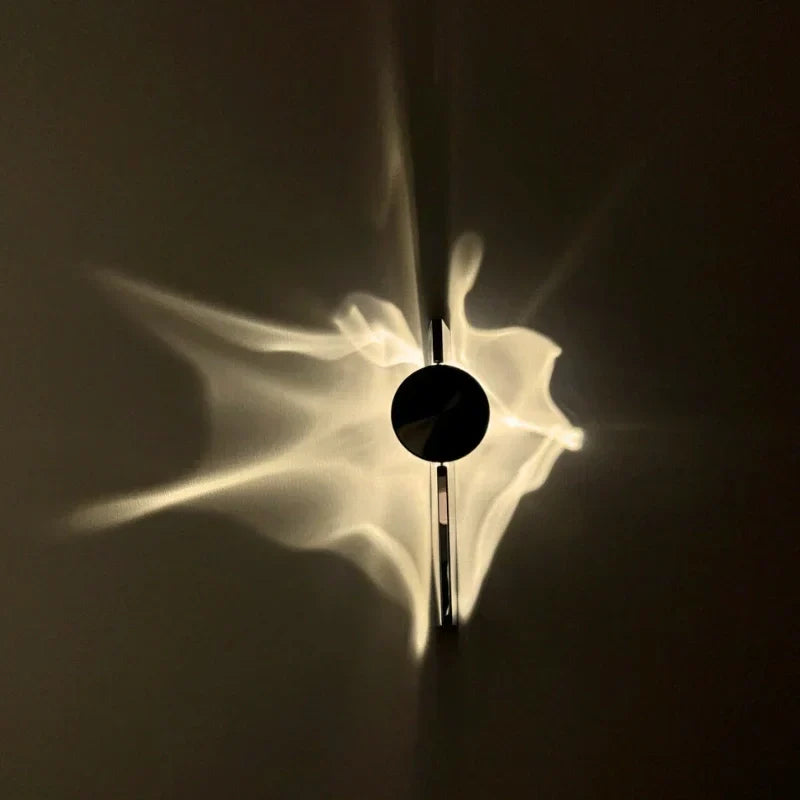 Ripple Wall Sconce With Adjustable 180 Degree Head Warm White Ambient Light