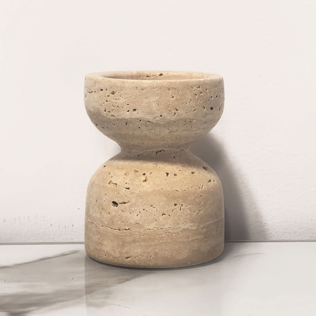 Natural Marble Candle Holders Set | meowbutter