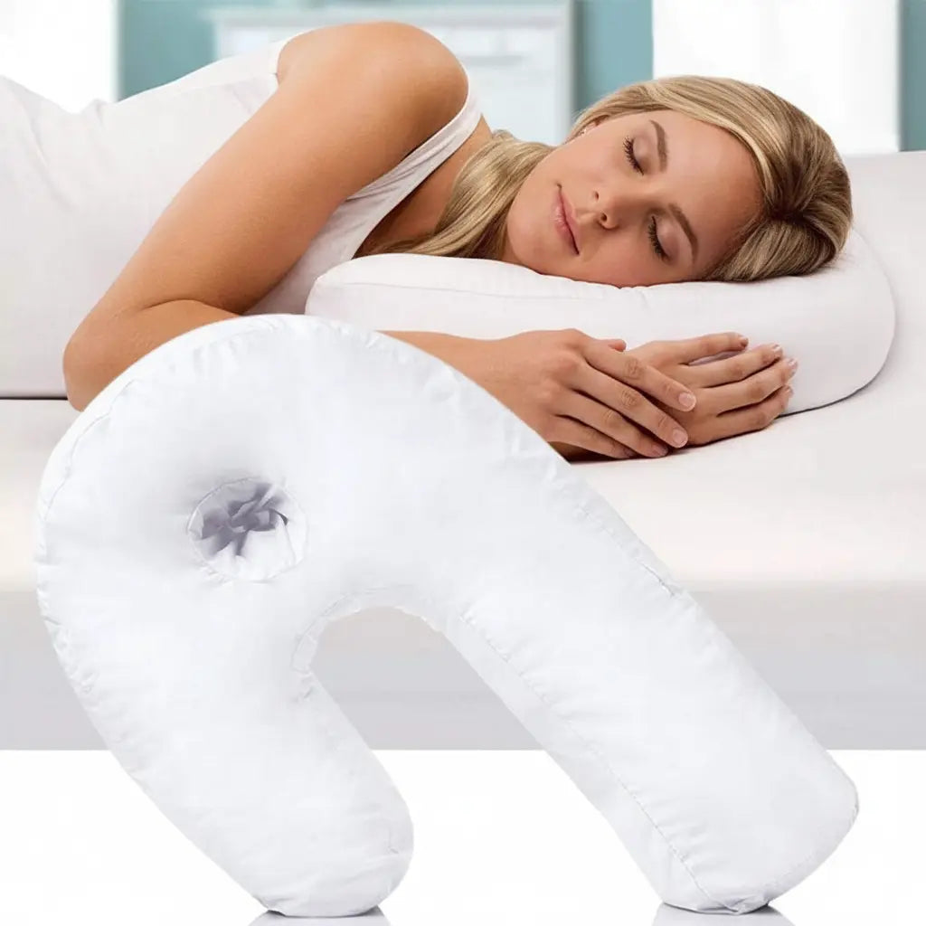 Cuscino Contour con Design a Forma di U per un Sonno Rilassante