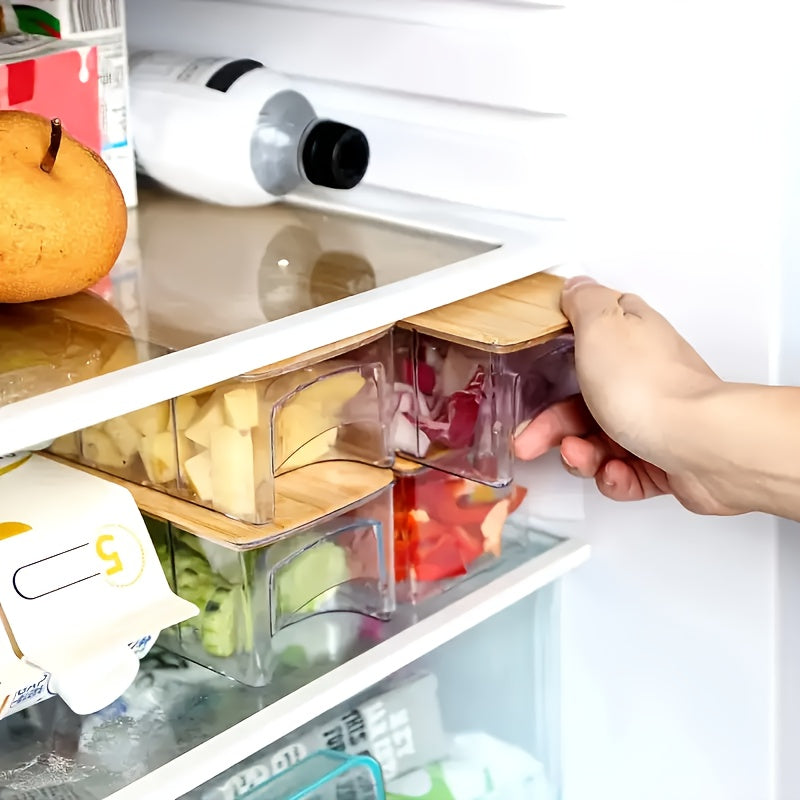 Σταθμός προετοιμασίας από συμπαγές μπαμπού — Συρόμενοι δίσκοι αποθήκευσης και ενσωματωμένοι τρίφτες