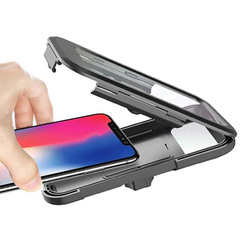 Držák na telefon na kolo - možnost powerbanky 5000mAh - řídítka 22-28,5 mm - vodotěsný kryt na dotykovou obrazovku | meowbutter