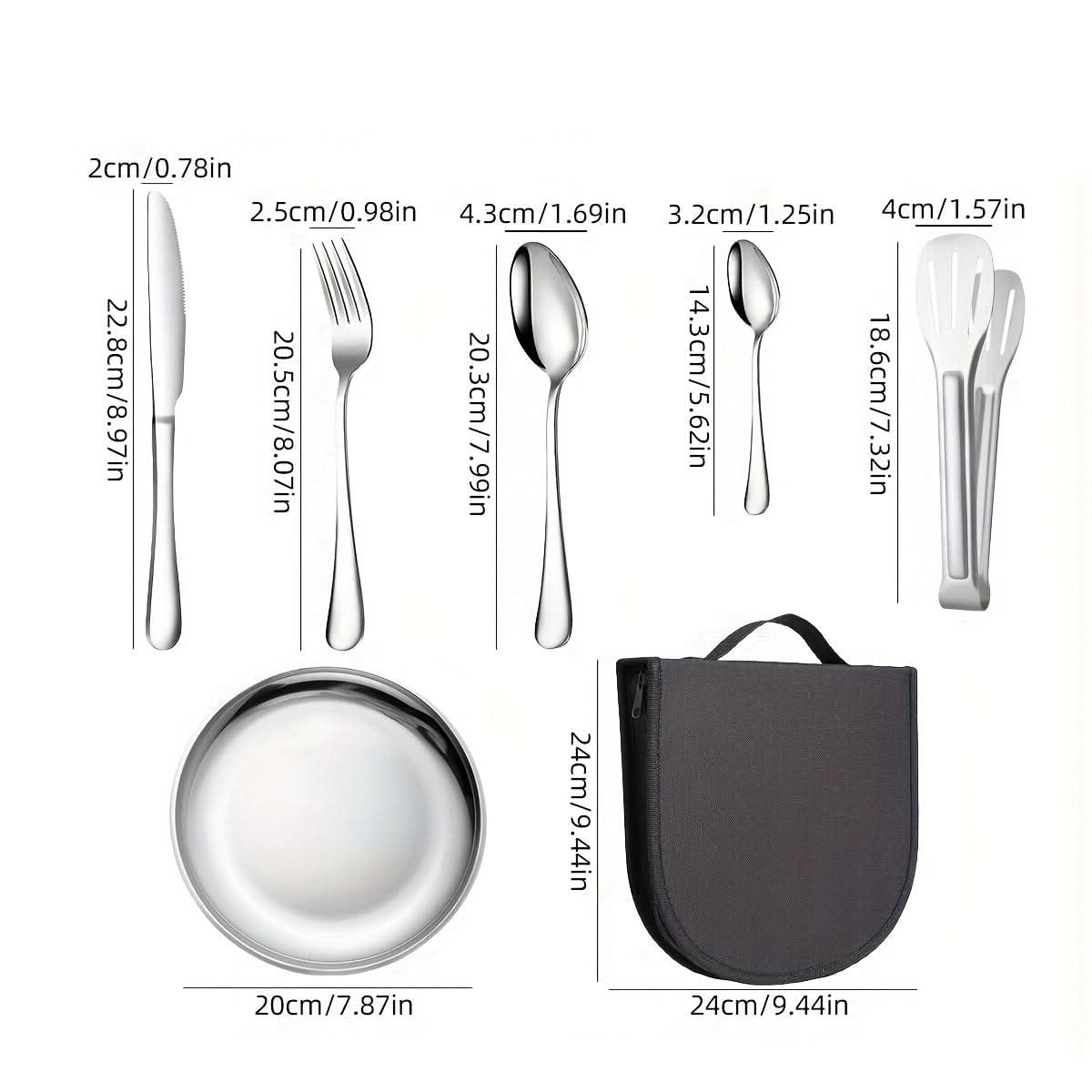 Set portabil de clești și farfurii pentru mâncare | meowbutter