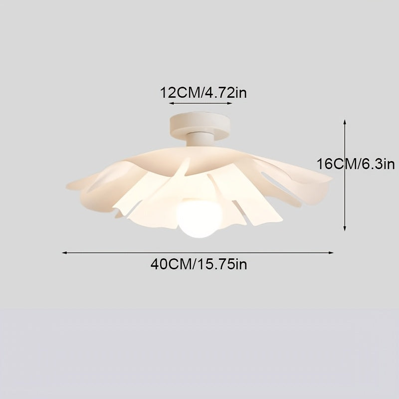Petal Flower Ceiling Light | Modern Floral Semi Flush Mount Fixture | Meowbutter