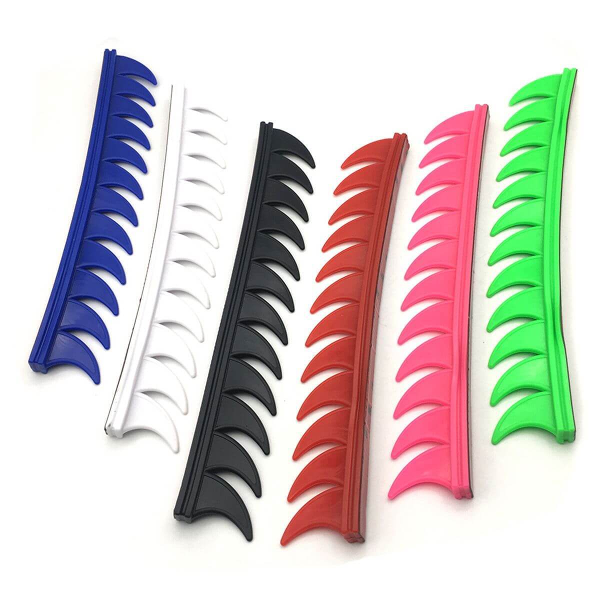 Helmet Mohawk Spikes — Reflective Universal-Fit Helmet Accessory