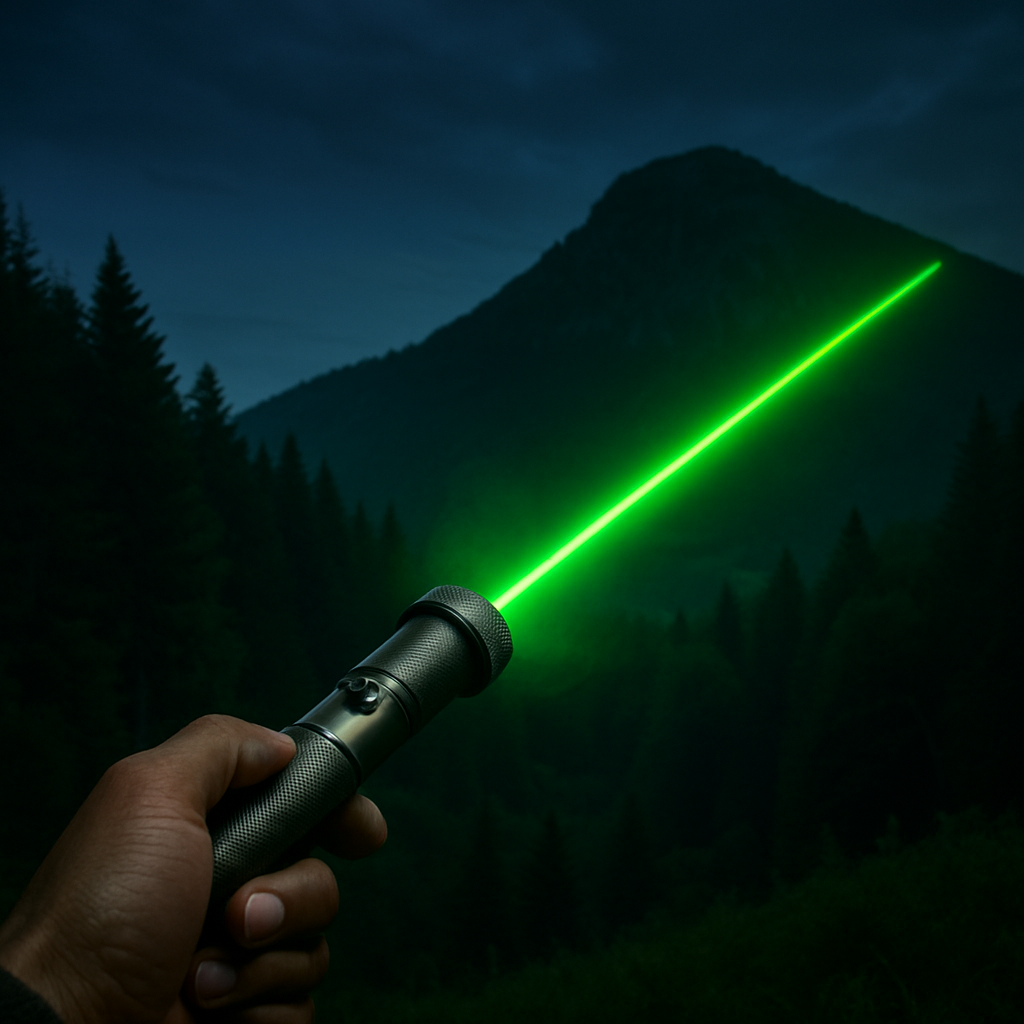 Torcia Puntatore Laser Ricaricabile - Messa a Fuoco Regolabile - Corpo in Lega di Alluminio | meowbutter