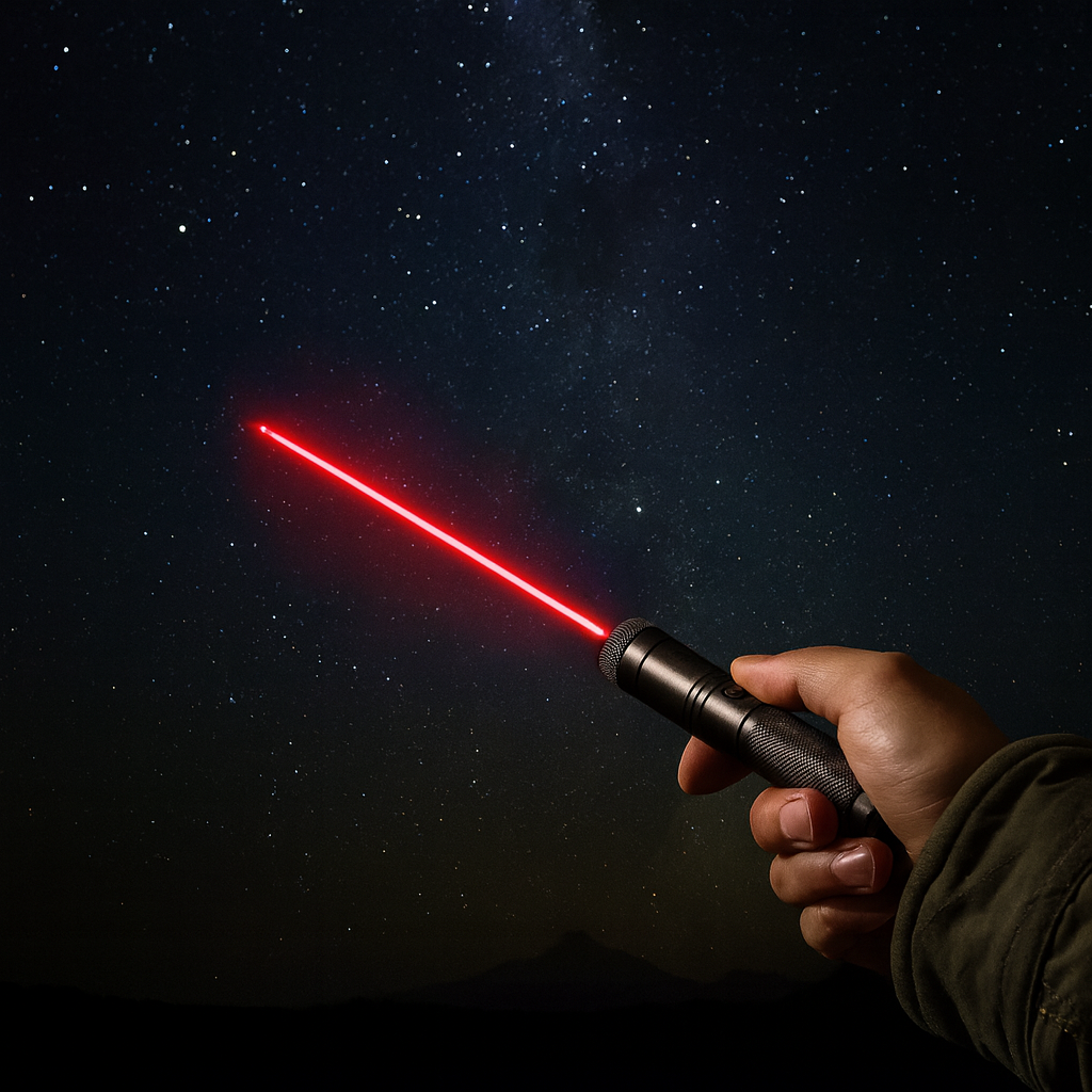 Torcia Puntatore Laser Ricaricabile - Messa a Fuoco Regolabile - Corpo in Lega di Alluminio | meowbutter