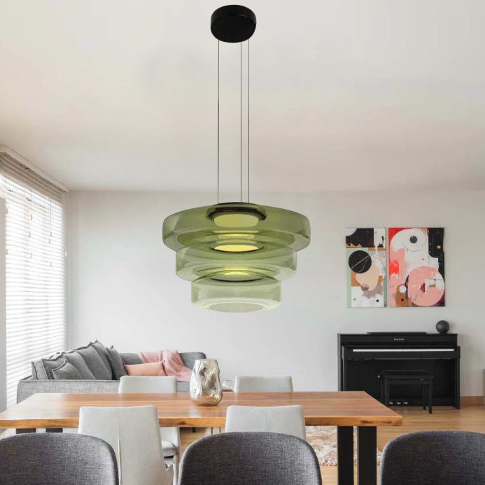 Glass Pendant Lamp | Bauhaus Style Hanging Light | Meowbutter