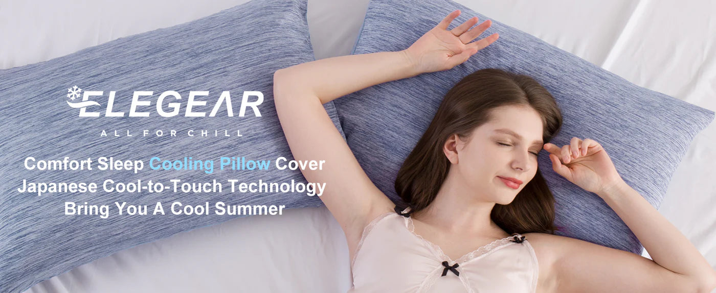 Premium Double-Sided Cooling Pillowcases for Hot Sleepers