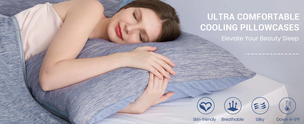 Premium Double-Sided Cooling Pillowcases for Hot Sleepers