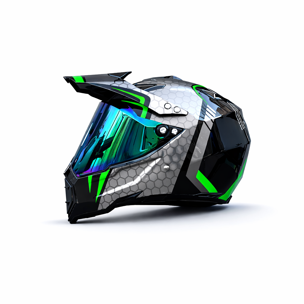 Casco Profesional de Motocross WLT-128 – Certificado DOT y ECE - Meowbutter