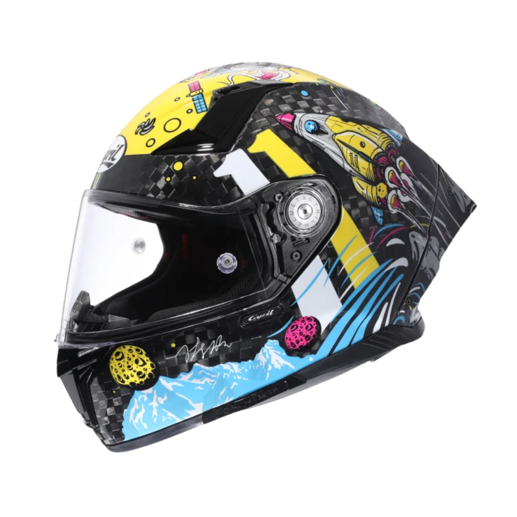 CYRIL R30S Carbon Pro helhjälm - DOT- och ECE-godkänd - Meowbutter