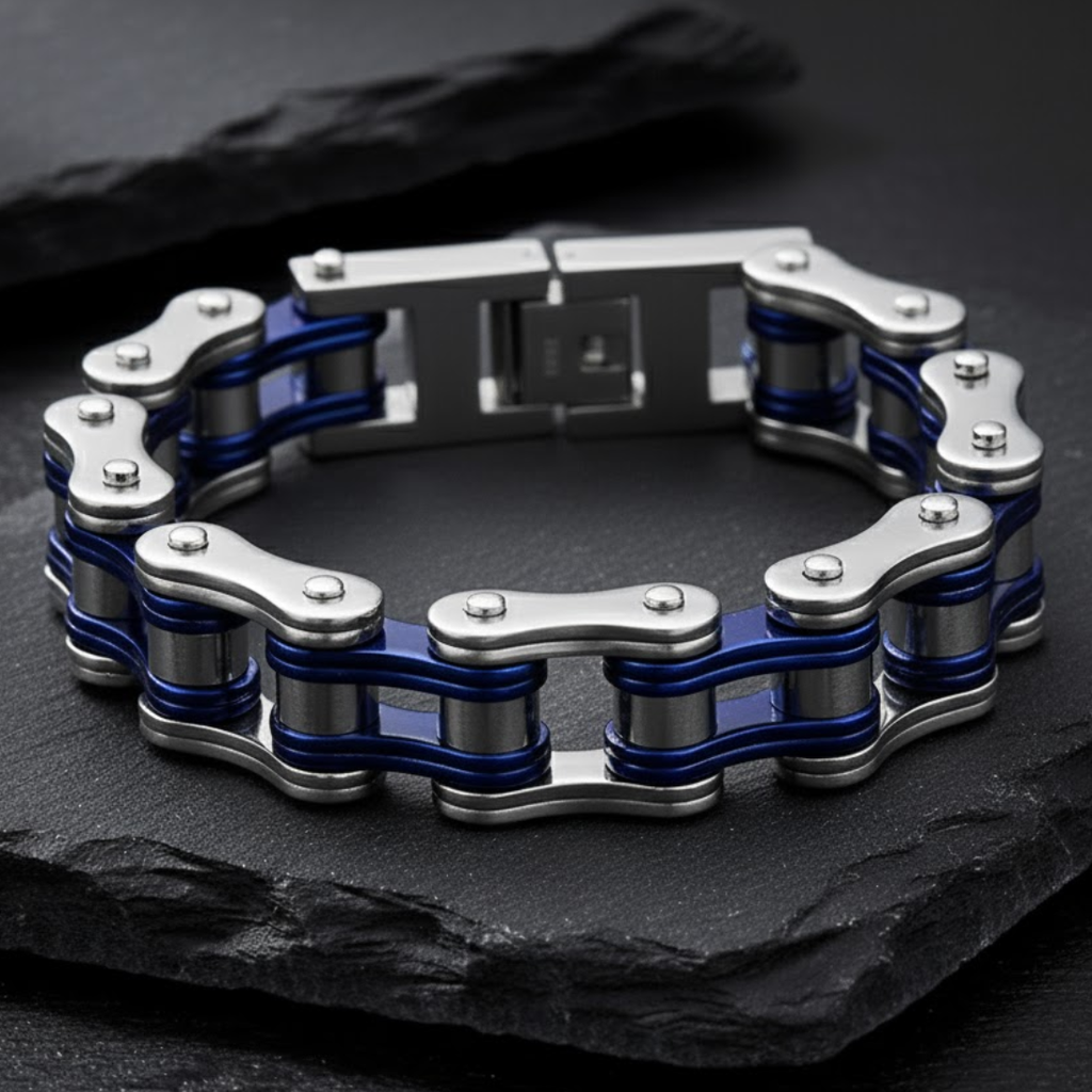 Bracciale Catena da Biker – Serie Acciaio Forgiato | meowbutter