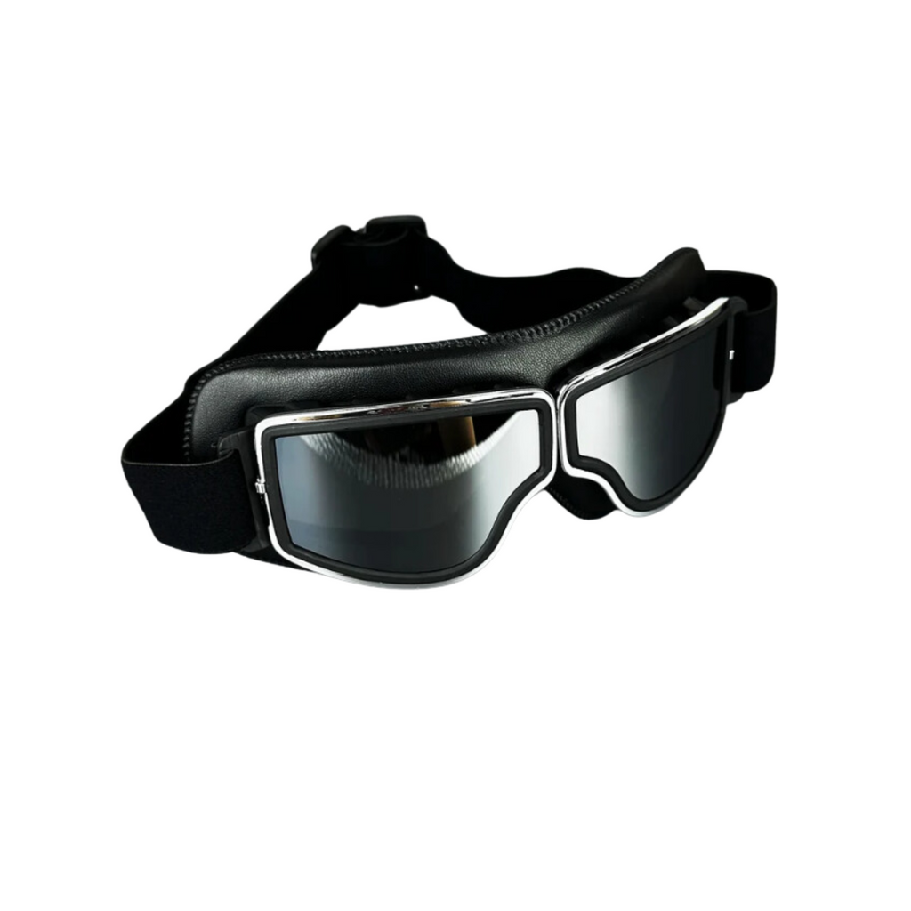 Vintage Leather Motorcycle Goggles - Meowbutter