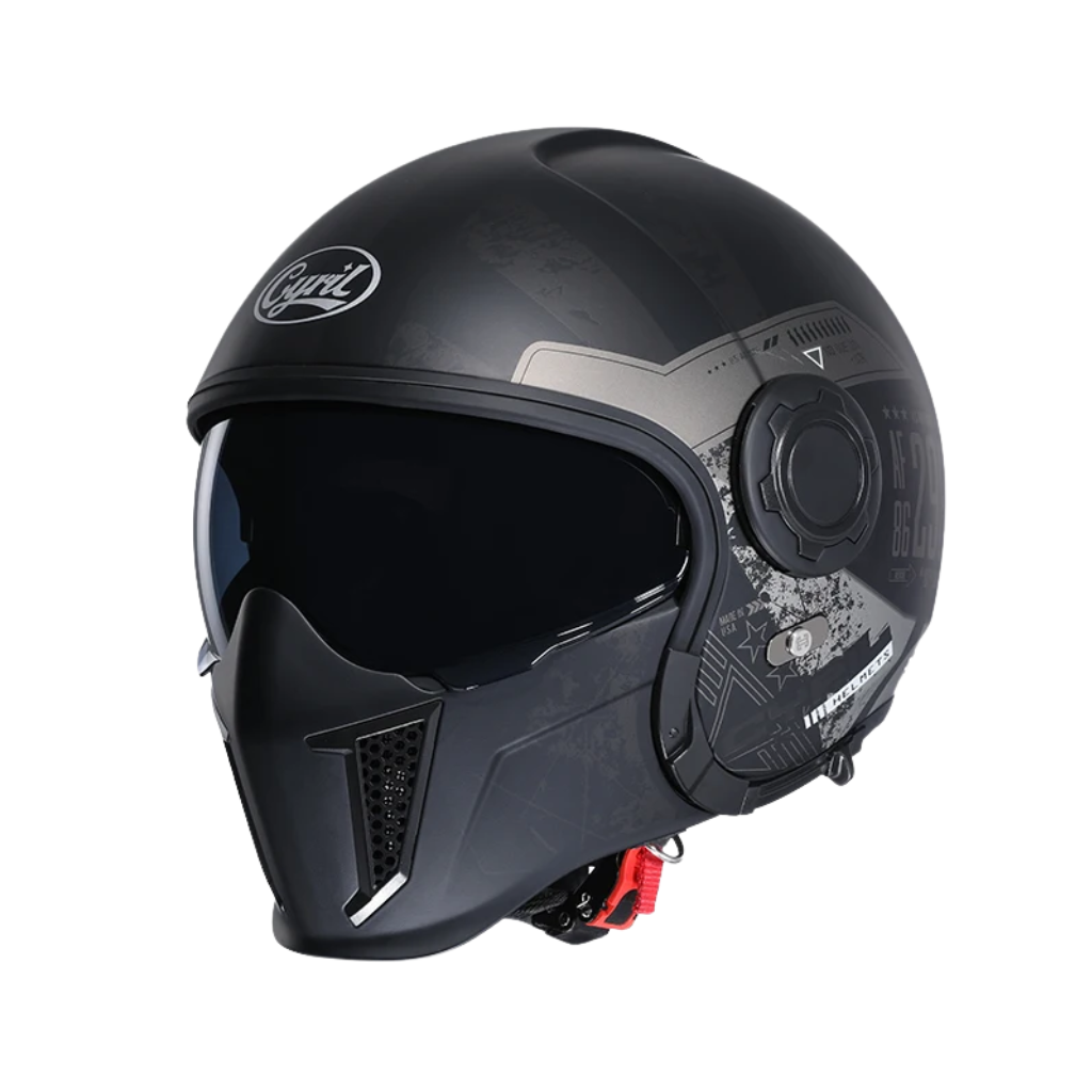 Casco modular vintage integral – Doble visor | Aprobado por DOT y ECE - Meowbutter