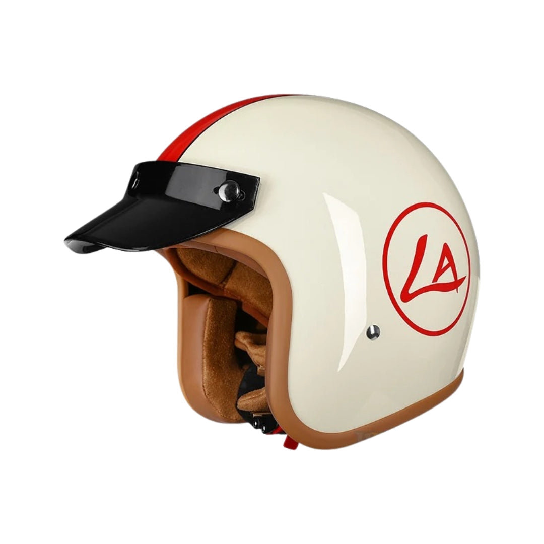 The Street King - Vintage Open Face Helmet - DOT & ECE Approved - Meowbutter