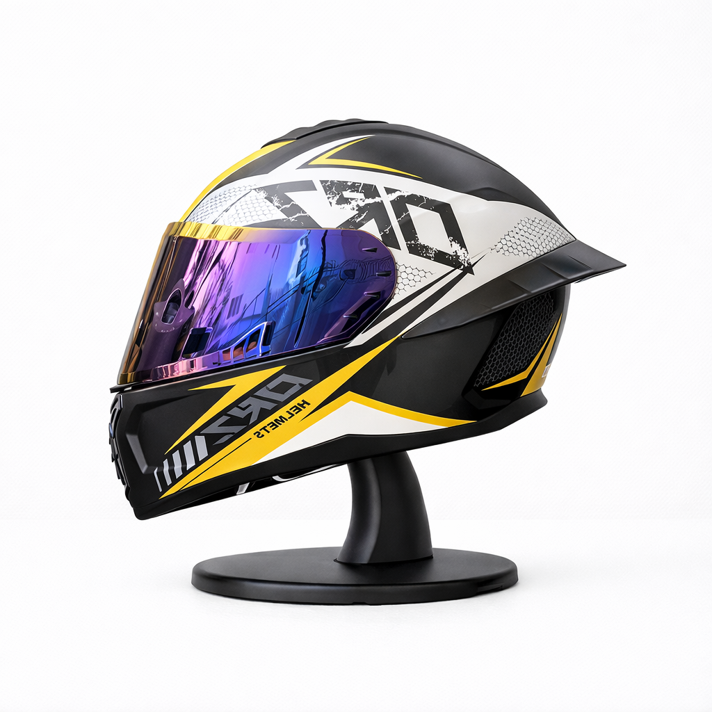 Casco Integral para Motocicleta ORZ-A03 – Protección para Todas las Estaciones - Meowbutter
