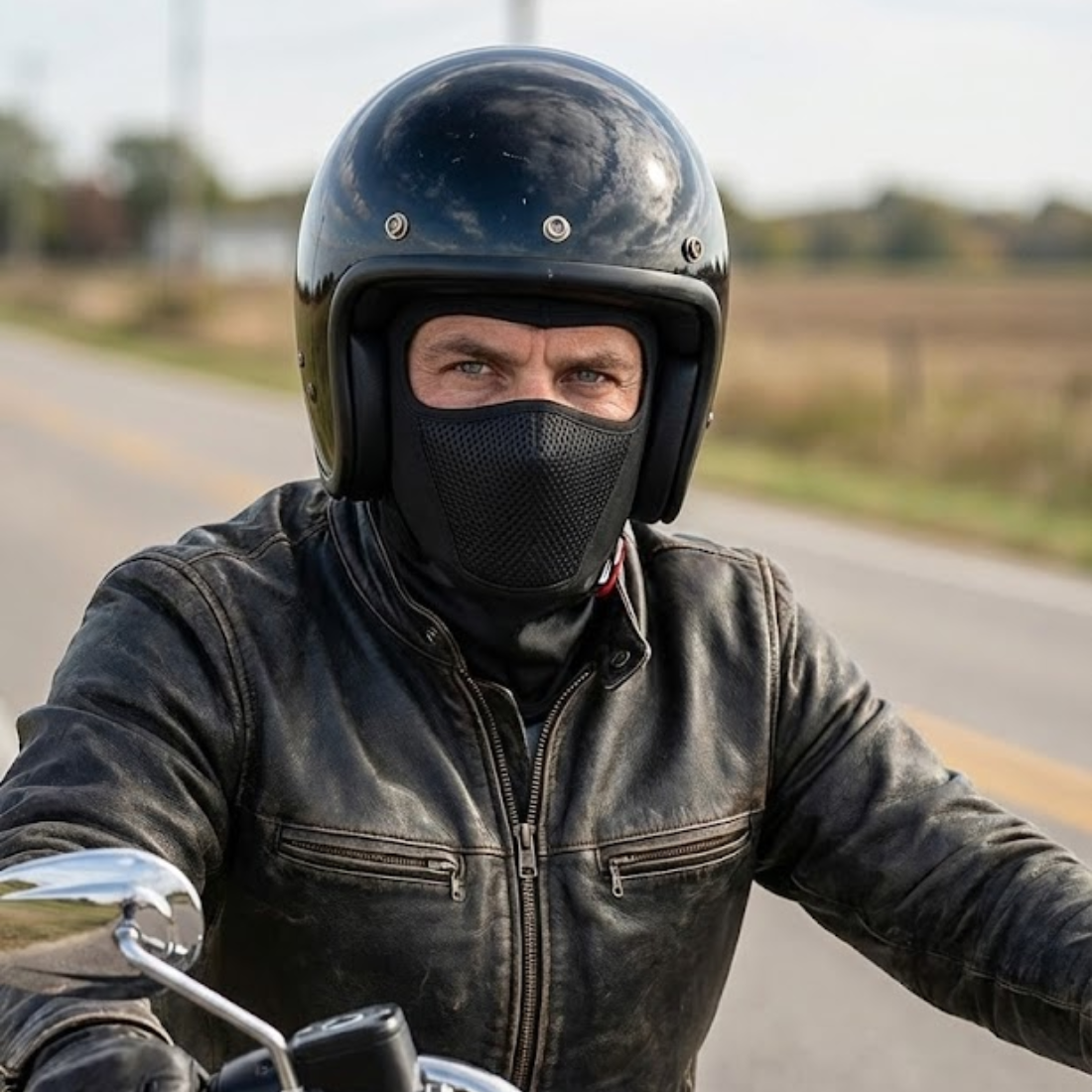 Premium Biker Winter Balaclava – Fleece-Lined, Windproof & Breathable - Meowbutter