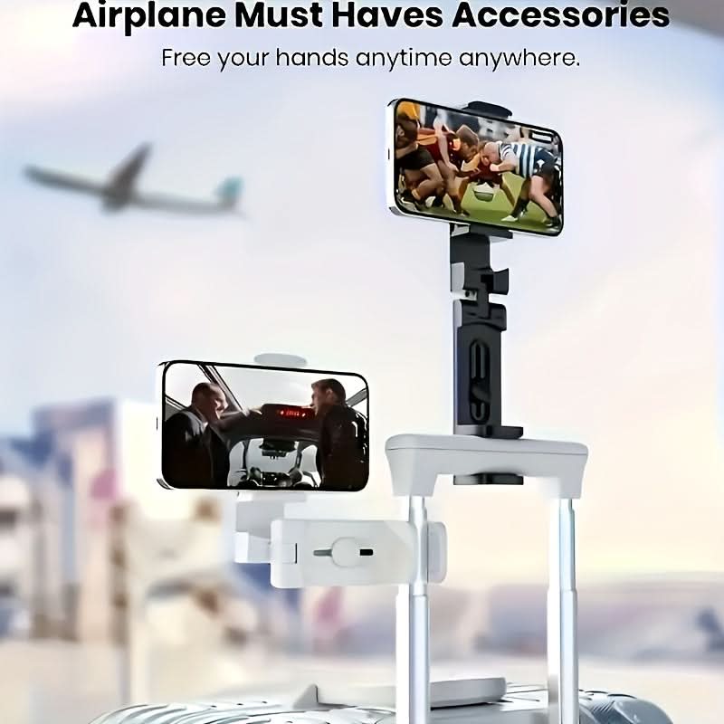 Suporte de Telemóvel Compacto 360° para Conforto em Viagens Aéreas | meowbutter