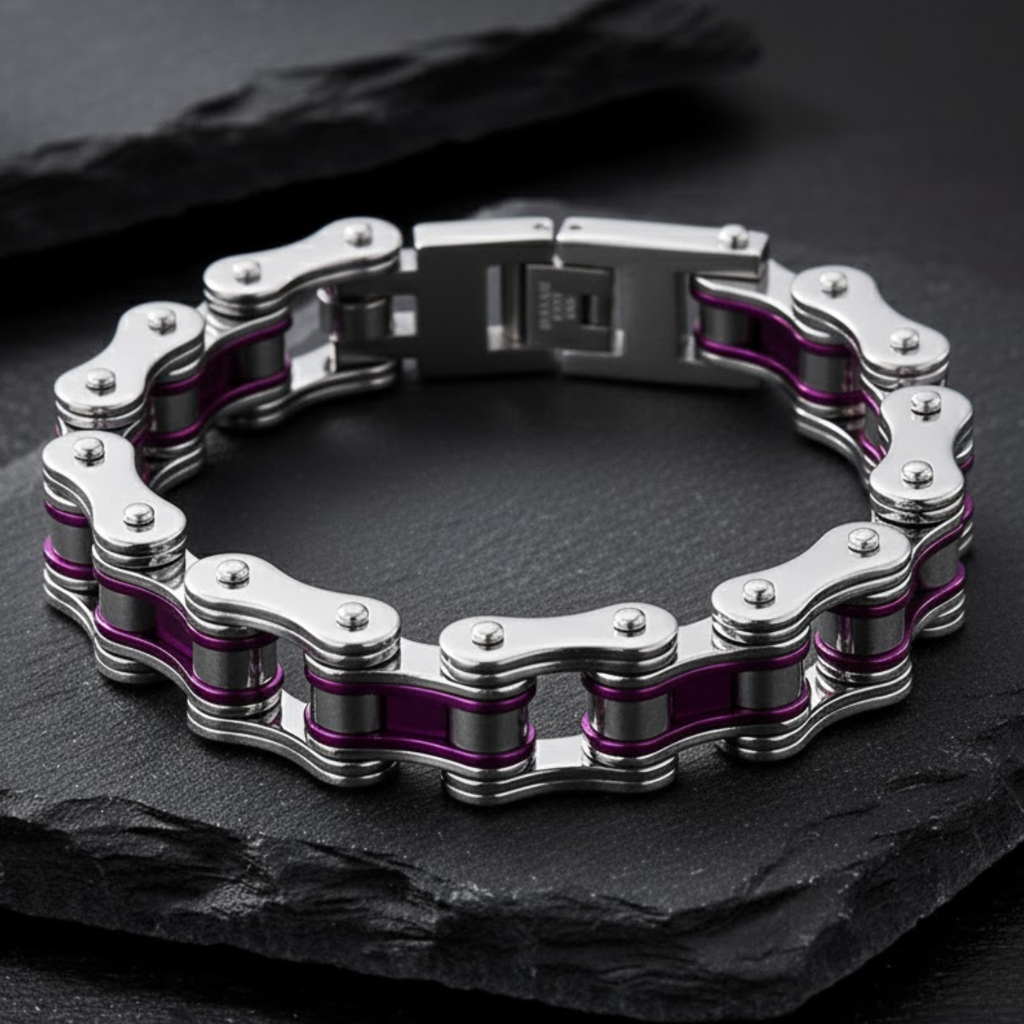 Bracciale Catena da Biker – Serie Acciaio Forgiato | meowbutter