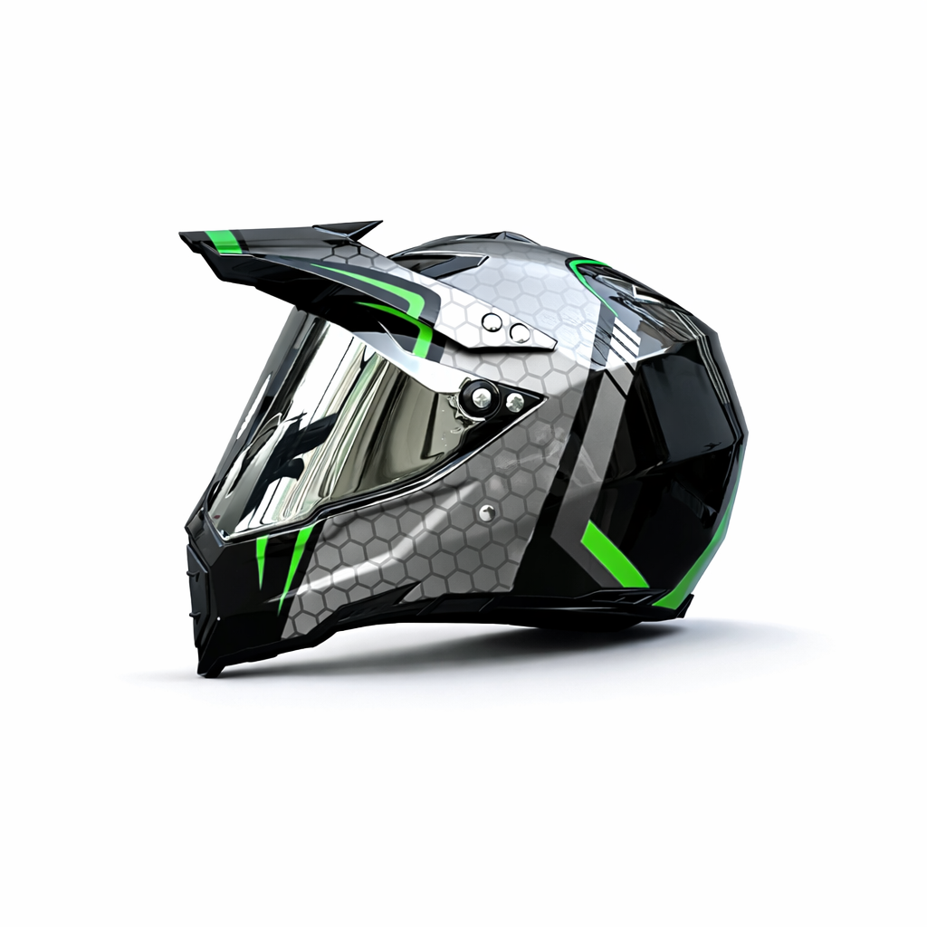 Casco Profesional de Motocross WLT-128 – Certificado DOT y ECE - Meowbutter