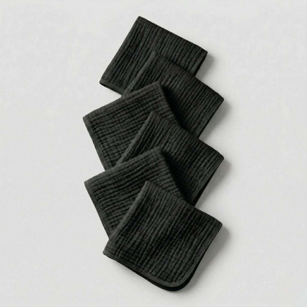 Face Towels Made From Muslin Cotton Set Of Six Pack
