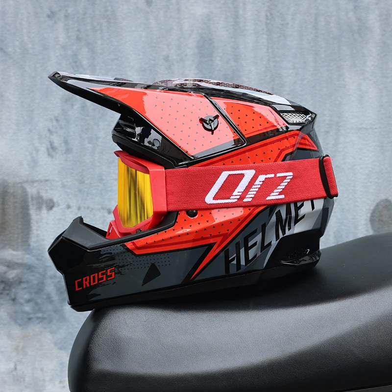 Casque intégral tout-terrain ORZ Motocross - Meowbutter