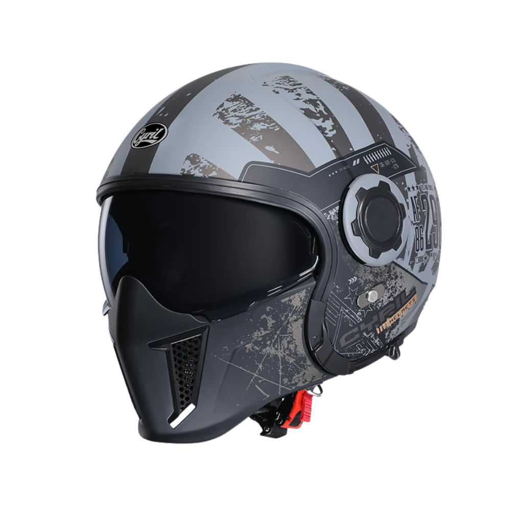 Casco modular vintage integral – Doble visor | Aprobado por DOT y ECE - Meowbutter