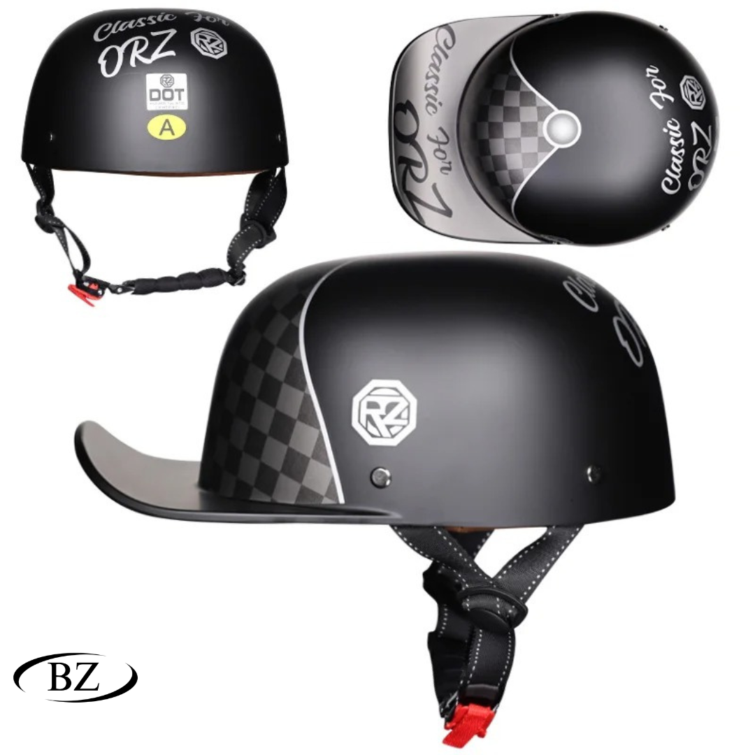 NY Motorcykel Vintage Retro Baseballkeps Hjälmar - Meowbutter