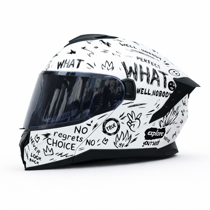 Kask motocyklowy LVS-909 Pro - Meowbutter