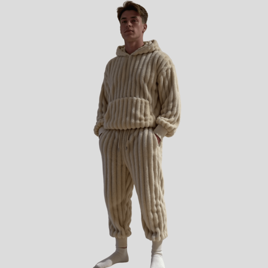 Pantaloni in pile oversize accoglienti per un comfort rilassato