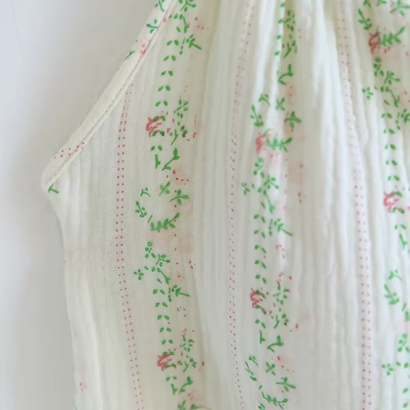 The Bloom Nightgown One Hundred Percent Muslin Cotton