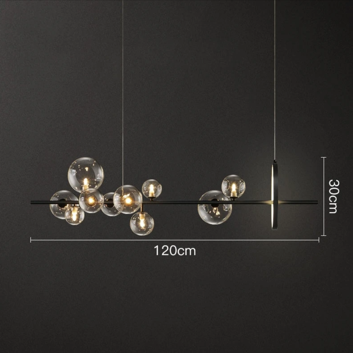 Liora Glass Bubble Chandelier | Orntli